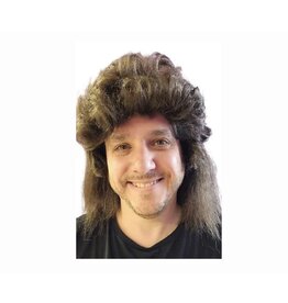 HM Smallwares Mullet Wig Brown