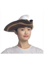 HM Smallwares Leatherlike Pirate Hat Brown