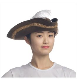 HM Smallwares Leatherlike Pirate Hat Brown