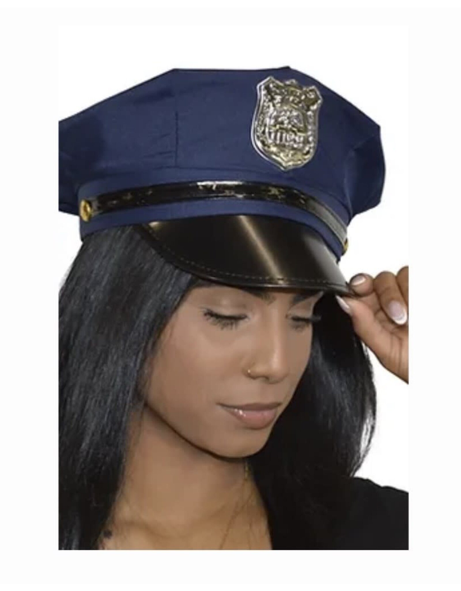 HM Smallwares Police Hat w/Badge Blue