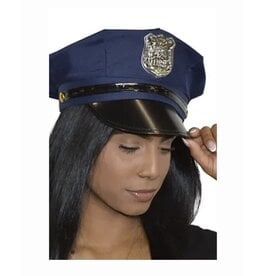 HM Smallwares Police Hat w/Badge Blue