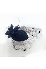 fH2 Black Hair Corsage with Veil