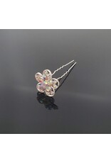 fH2 Rhinestone Flower Hair Pin