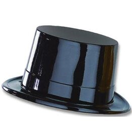 Beistle Topper Hat Black Plastic