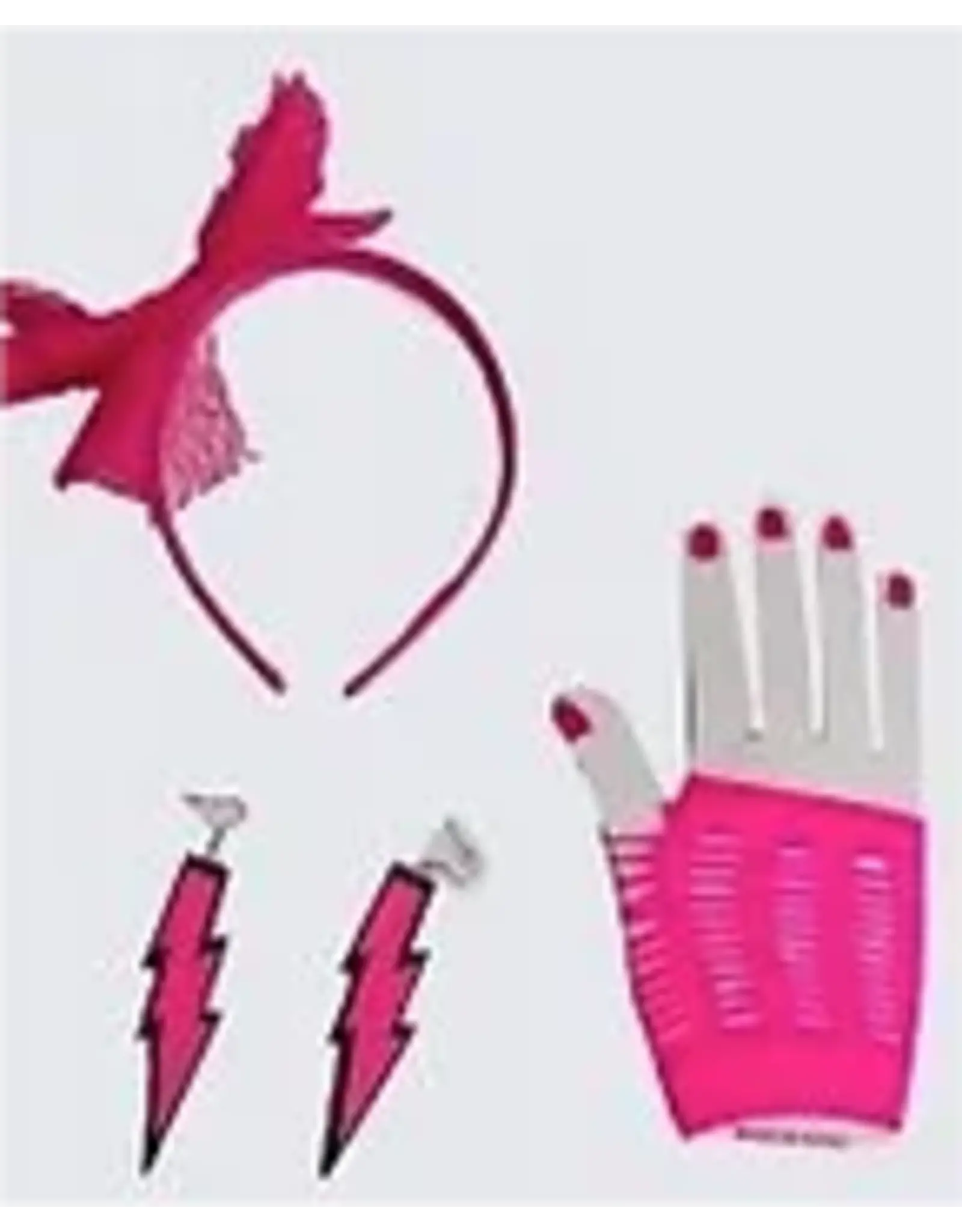 HM Smallwares 80's Glam Rock Accessory Set Pink