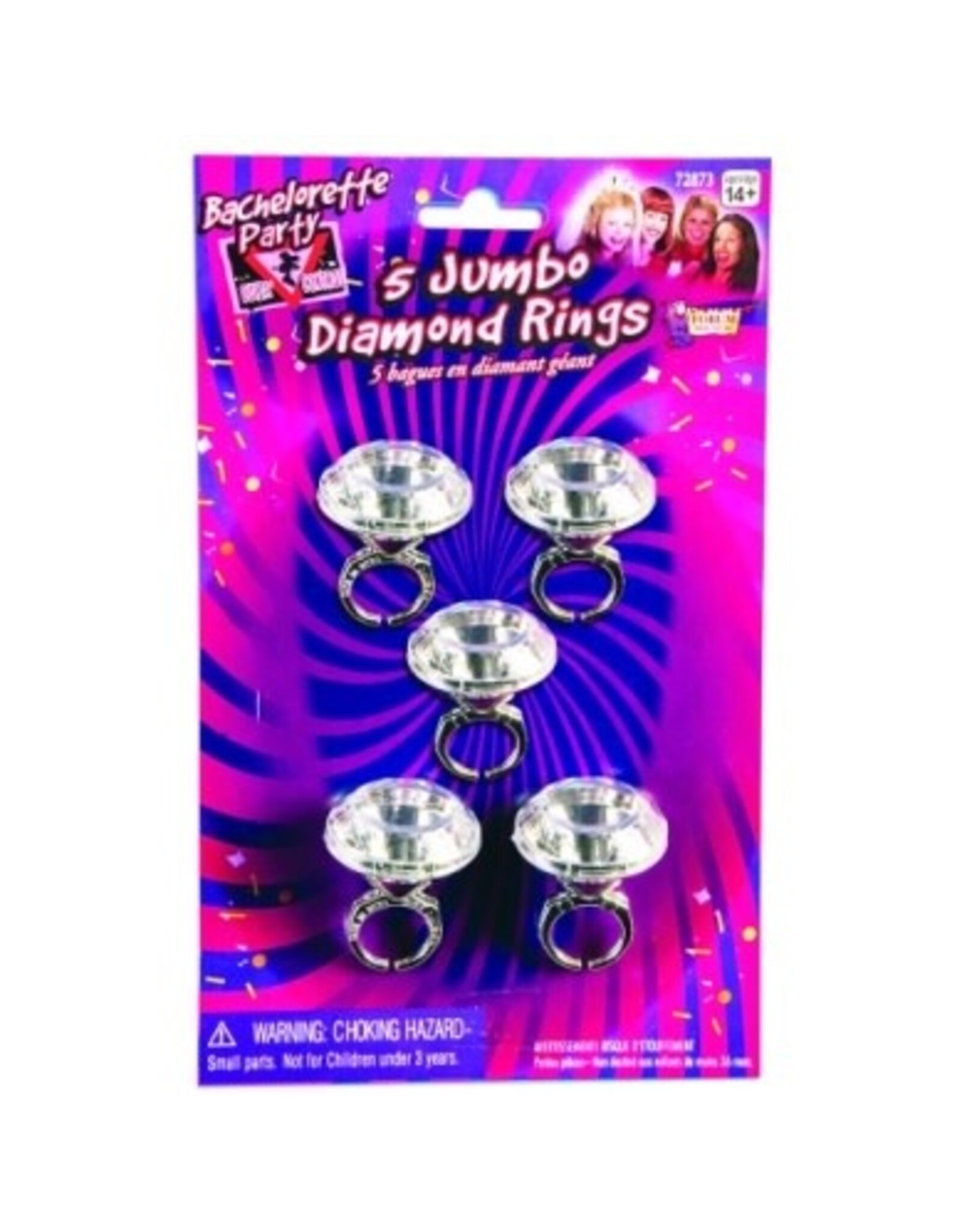 Forum Novelties Inc. Jumbo Diamond Rings