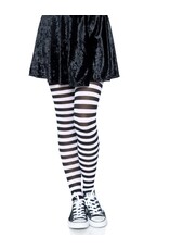 Leg Avenue Striped Red and White Tights