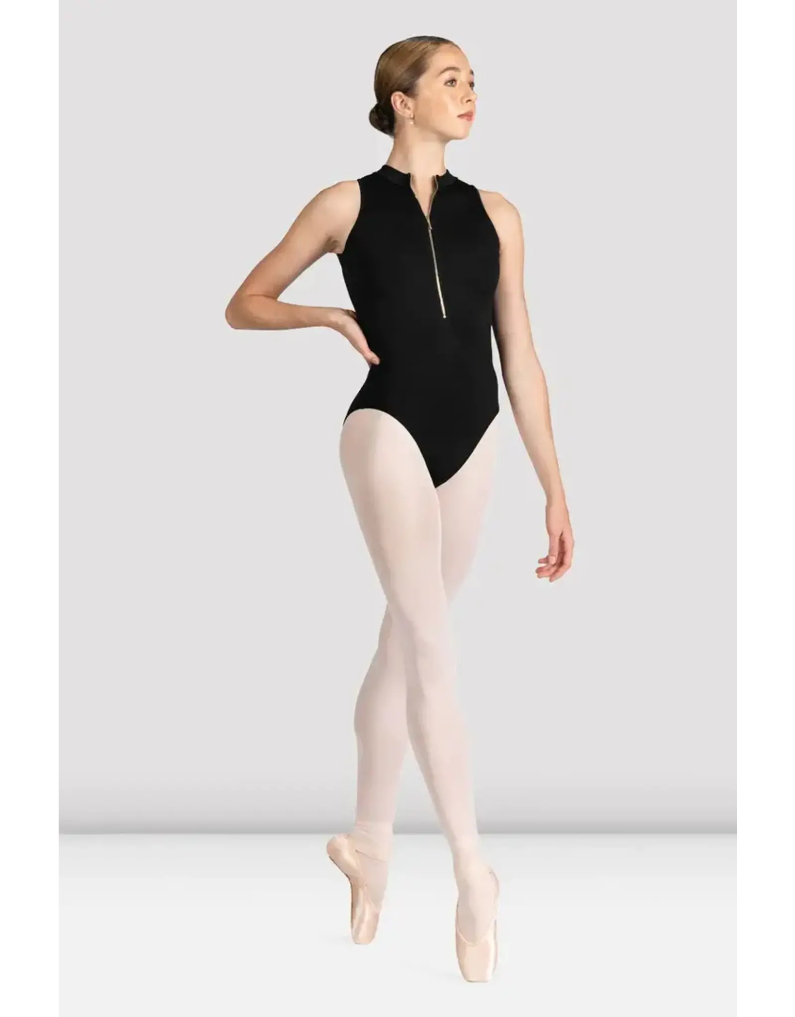 Bloch *Disc* Zipper Front Leotard Black