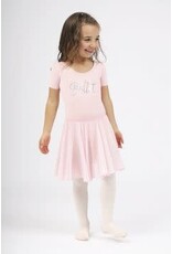 Mondor Short Sleeve Leotard w/ Ballet Glittering Applique