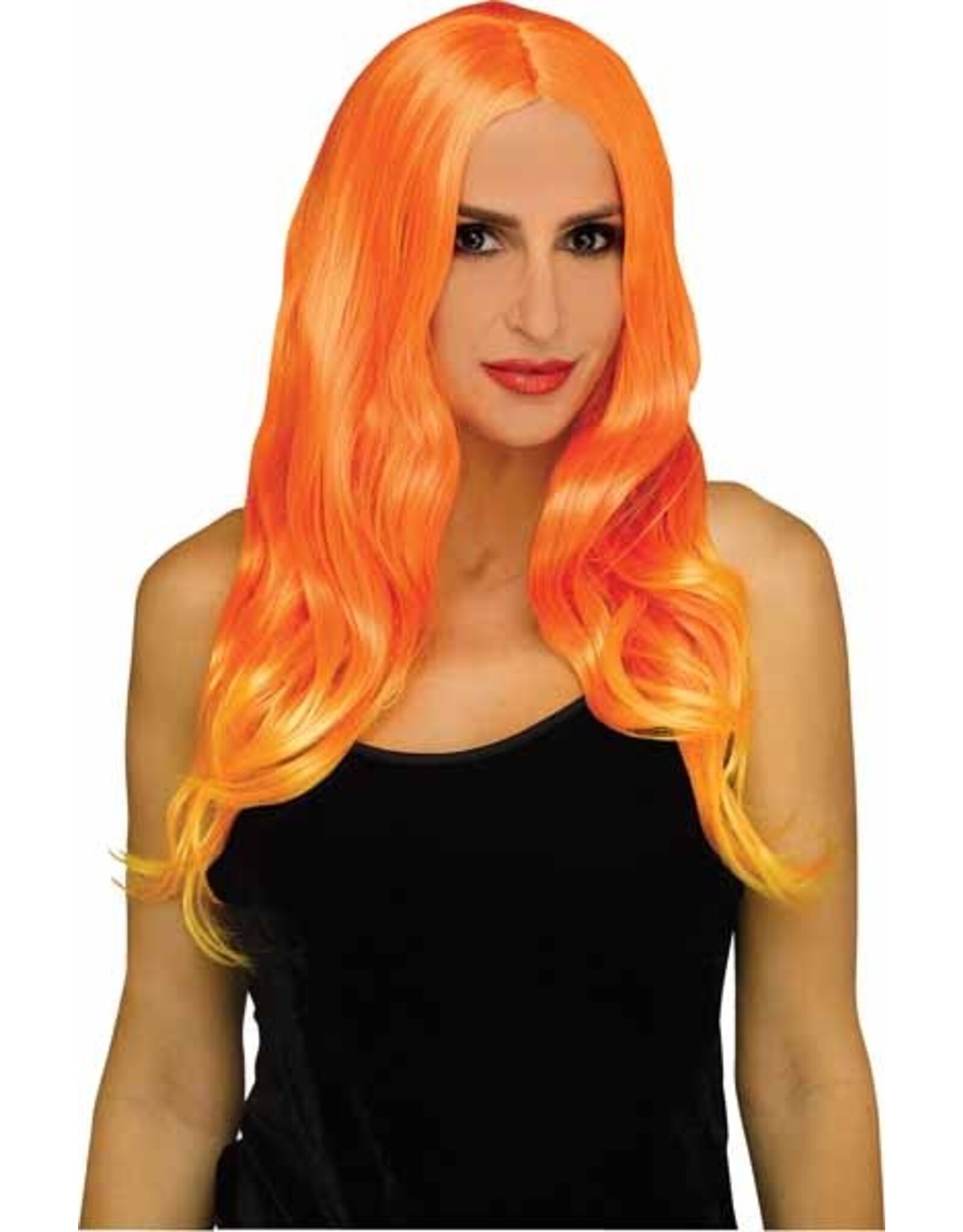Fun World Layered Ombre Orange Wig