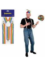 Beistle Suspenders Rainbow