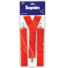 Beistle Suspenders Red