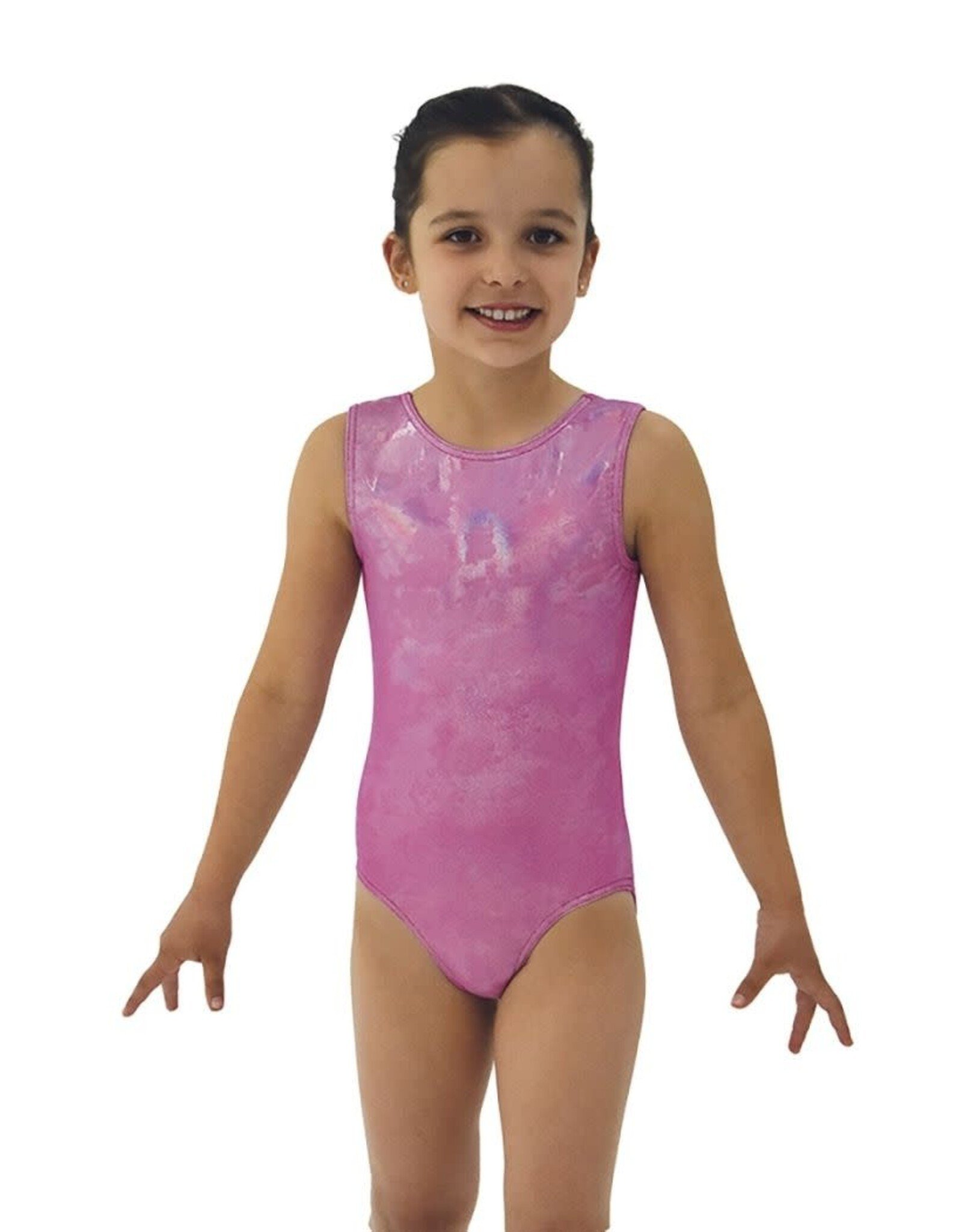 Mondor Gymnastics Leotard Metallic Pink A6