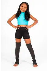 Body Wrappers Mock Neck Pullover Turquoise