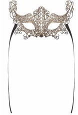 Beistle Lace Mask Gold