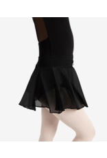 Capezio Pull On Georgette Skirt Black