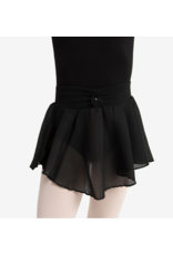 Capezio Pull On Georgette Skirt Black