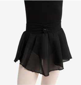 Capezio Pull On Georgette Skirt Black