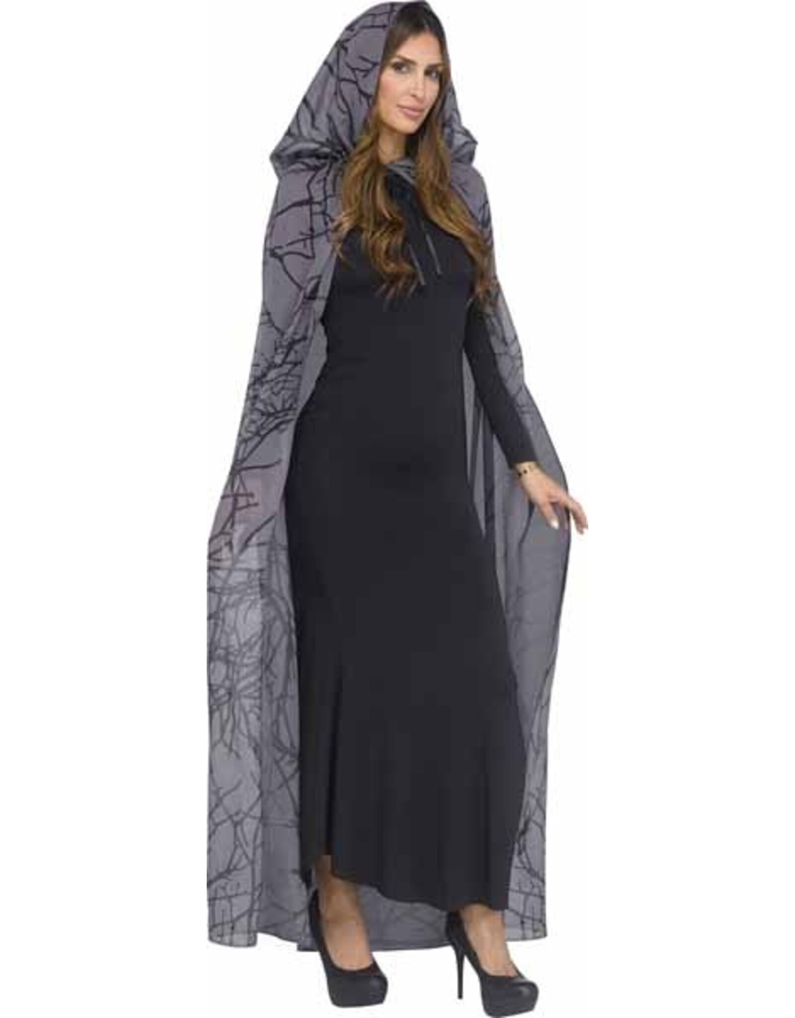 Fun World Forest Hooded Cape Black