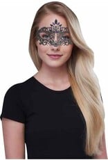 Fun World Mask with Glitter Gems - Black