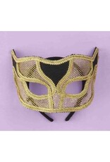 Forum Novelties Inc. *Discontinued* Netted Mask  Gold