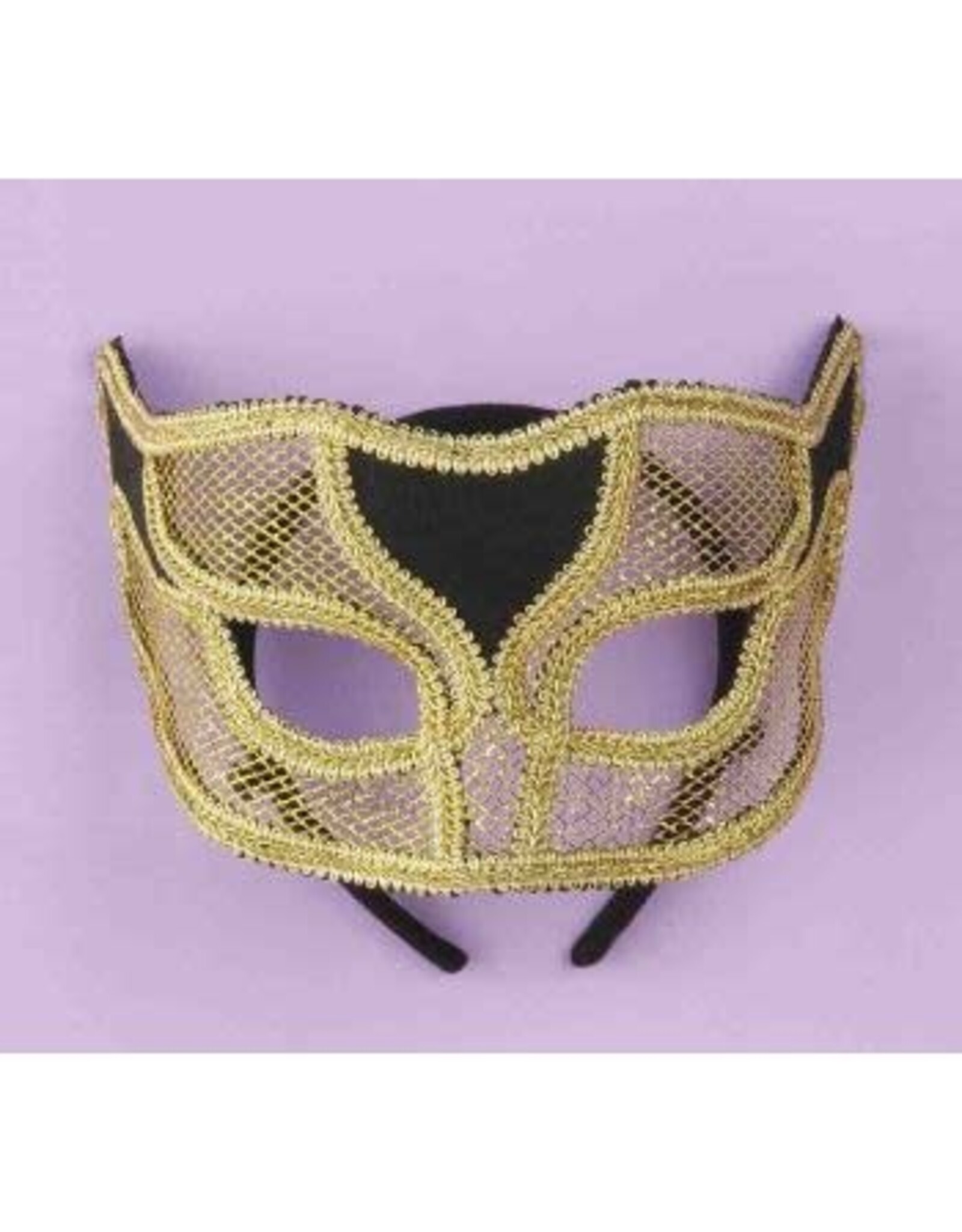 Forum Novelties Inc. Netted Mask  Gold *