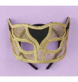 Forum Novelties Inc. Netted Mask  Gold *