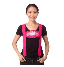 HM Smallwares *Discontinued* Leiderhausen Suspenders  Pink