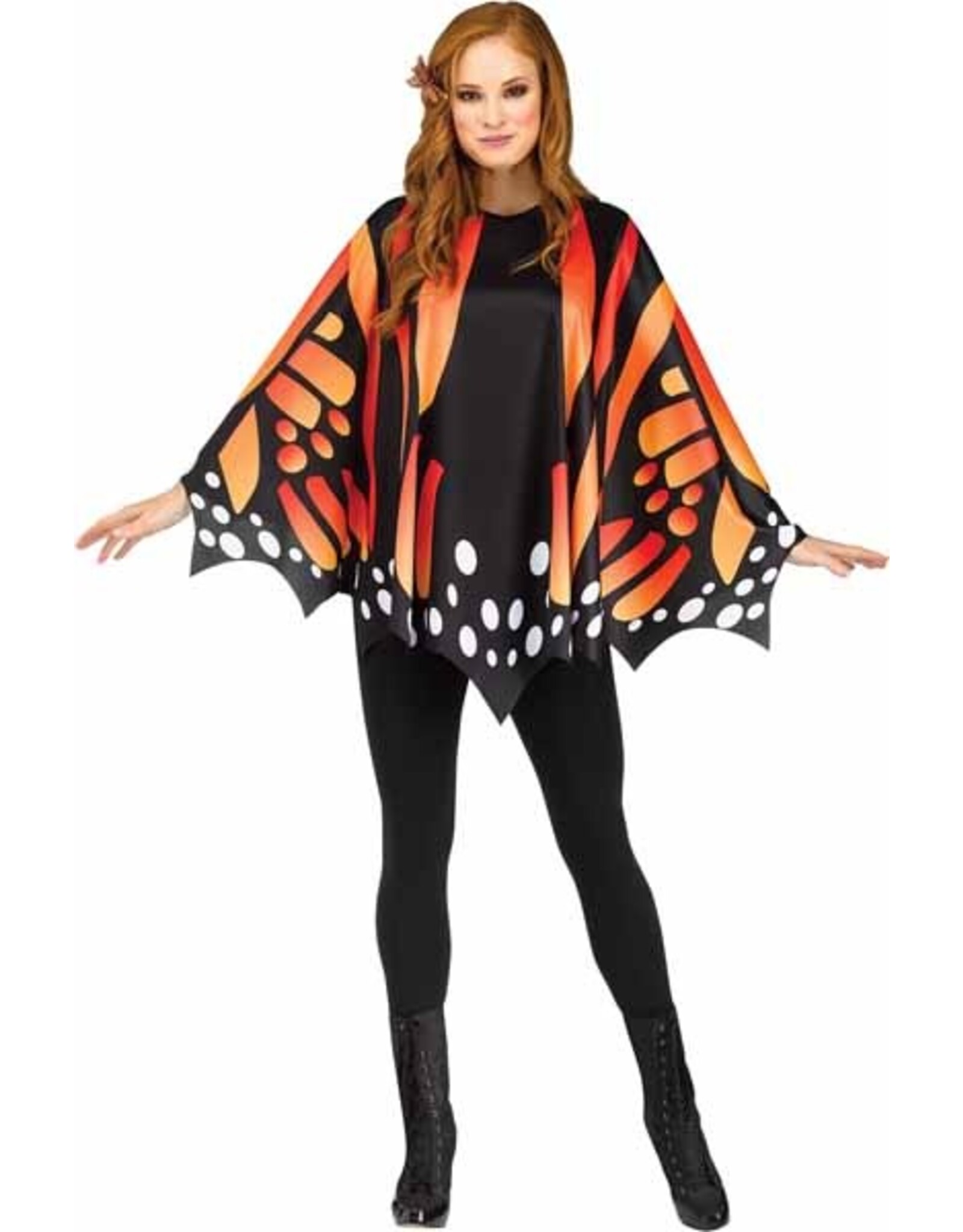 Fun World Butterfly Poncho Orange