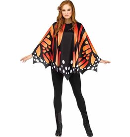 Fun World Butterfly Poncho Orange