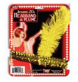 Forum Novelties Inc. Flapper Headband  Gold *Discontinued*