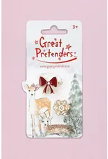 Great Pretenders Holiday Bow and Snowflake Ring Set