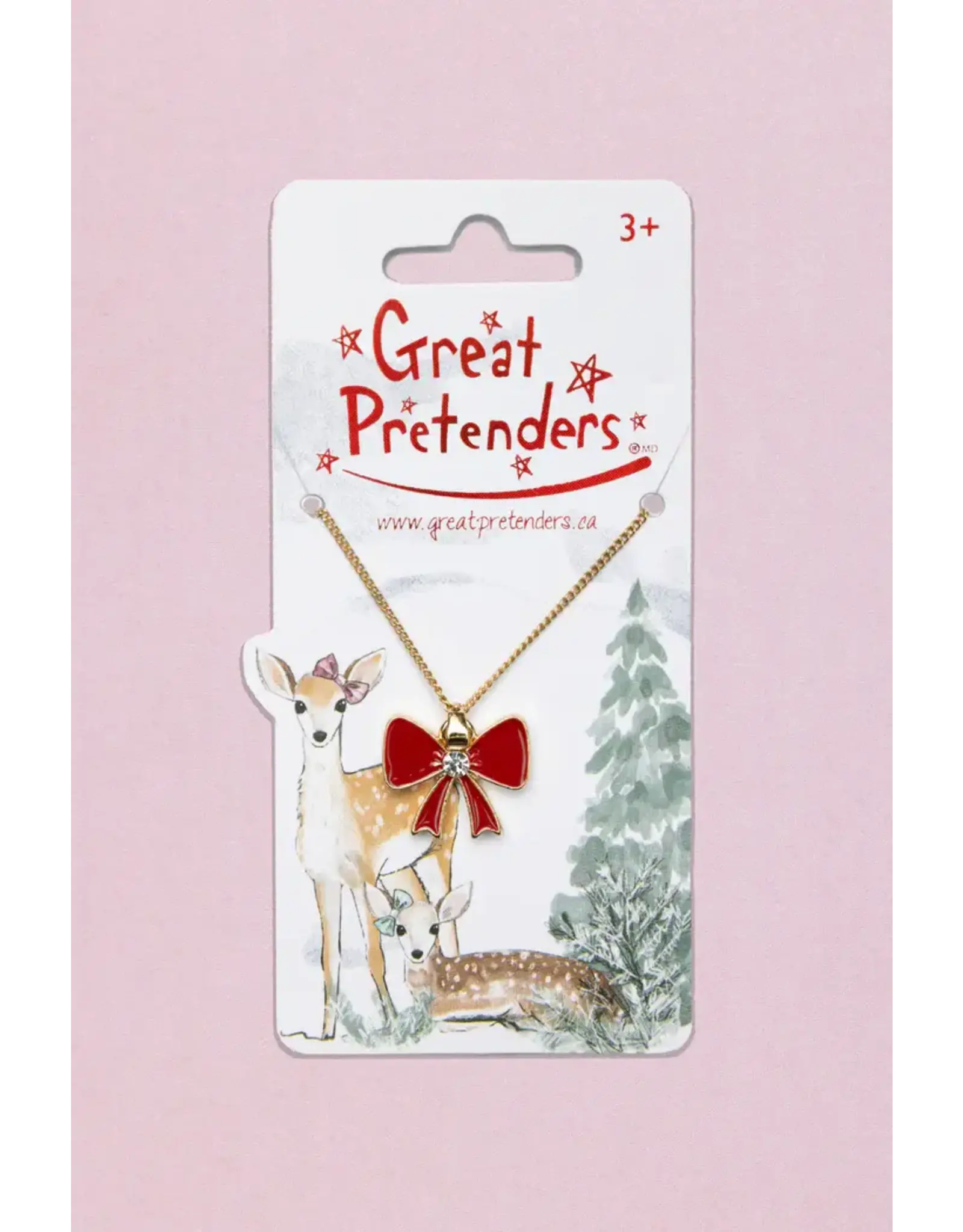 Great Pretenders Holiday Bow Necklace