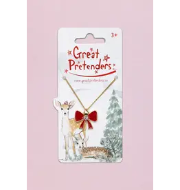Great Pretenders Holiday Bow Necklace