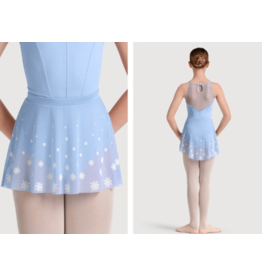 Mirella Children's Blue Kaleidoscope Mesh Skirt 6X-7