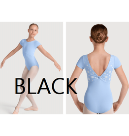 Mirella Children's Kaleidoscope Leotard with Twist Back BLACK