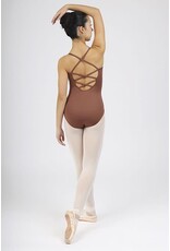 Mondor Spaghetti Strap Leotard 7C Chestnut