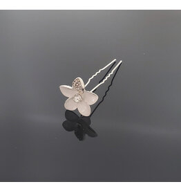 fH2 Hair Pin - White Flower