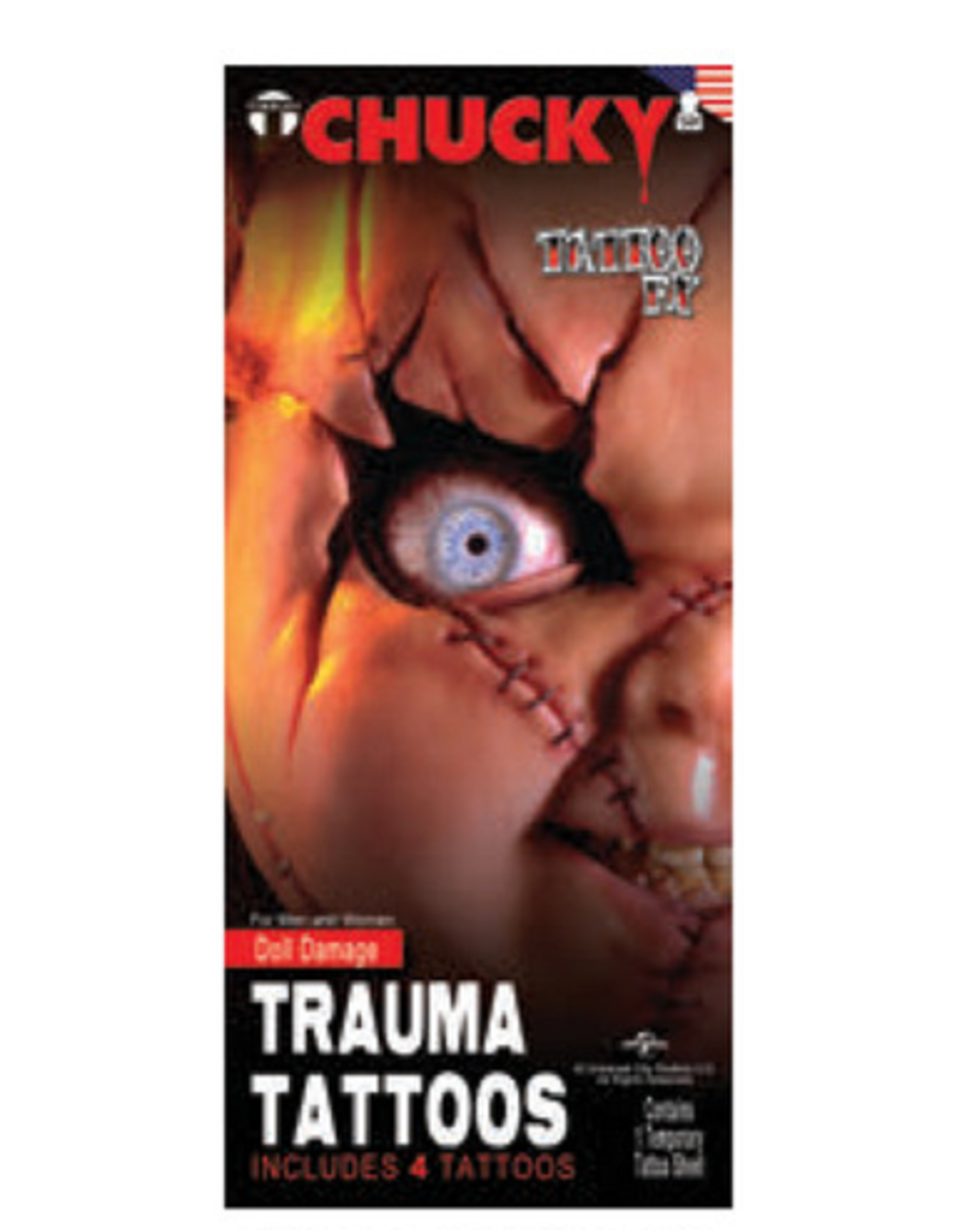 Tinsley Transfers Tinsley Transfer Tattoo - Chucky - Doll Damage Tattoo