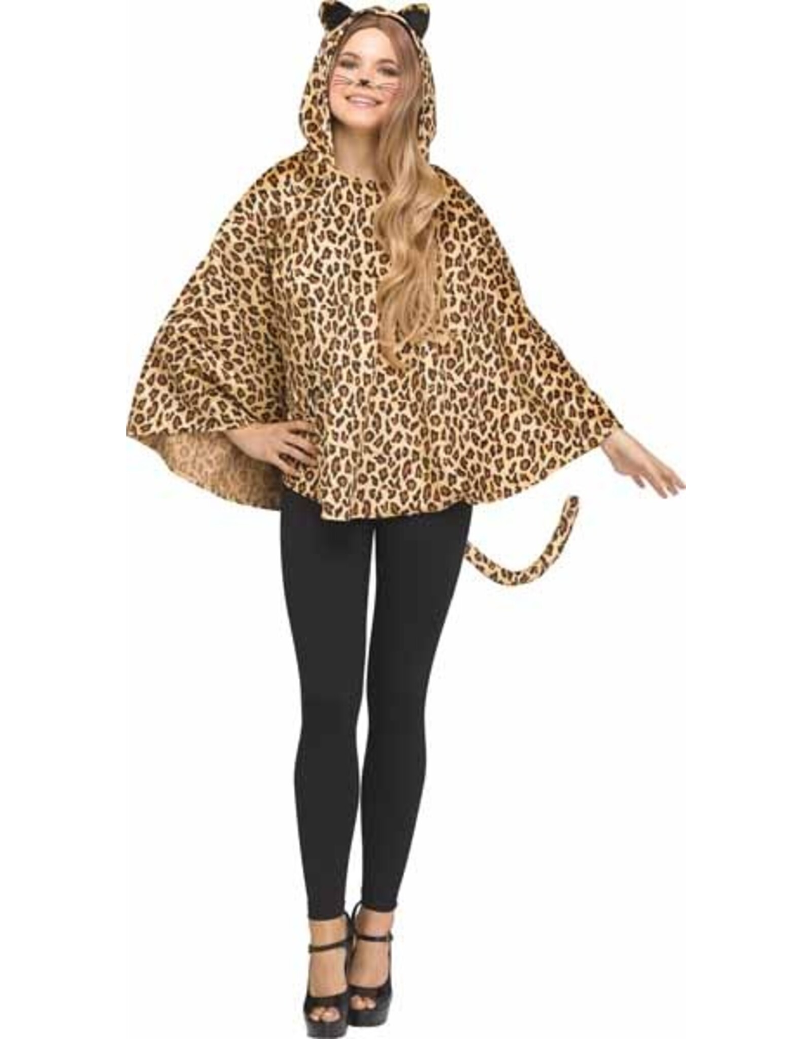 Fun World Leopard Poncho