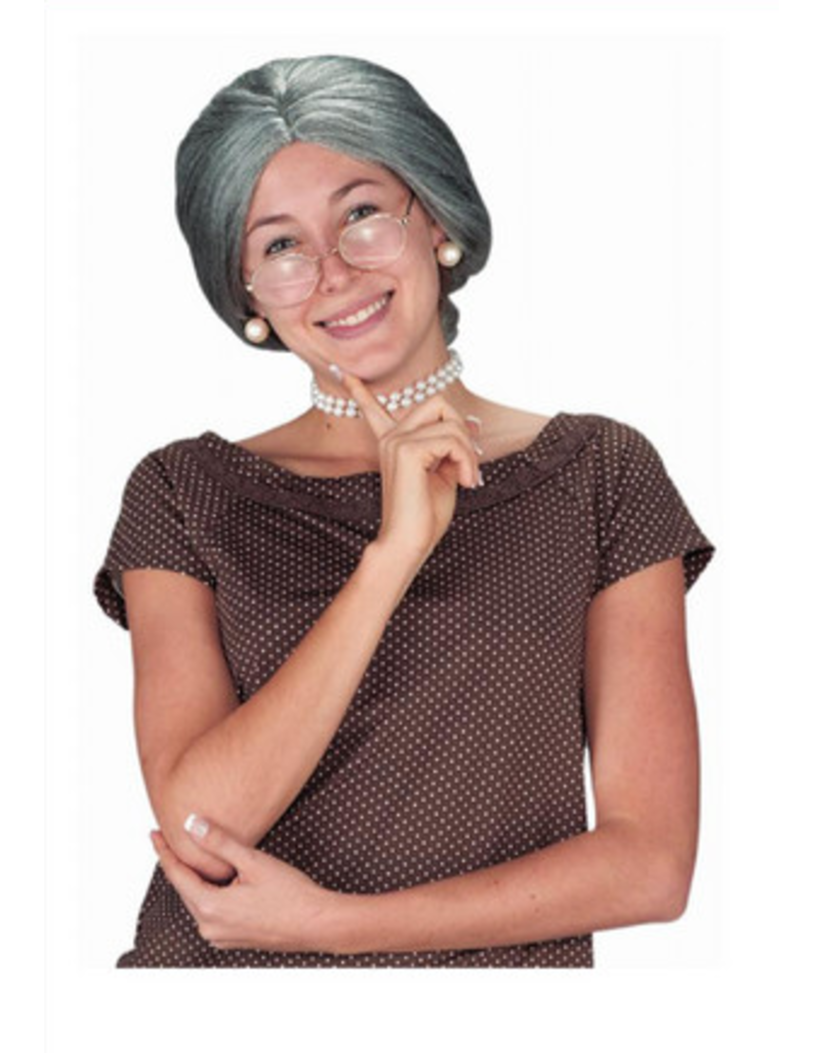 Fun World Granny Wig Grey