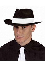 Fun World Black Fedora with Black Ribbon