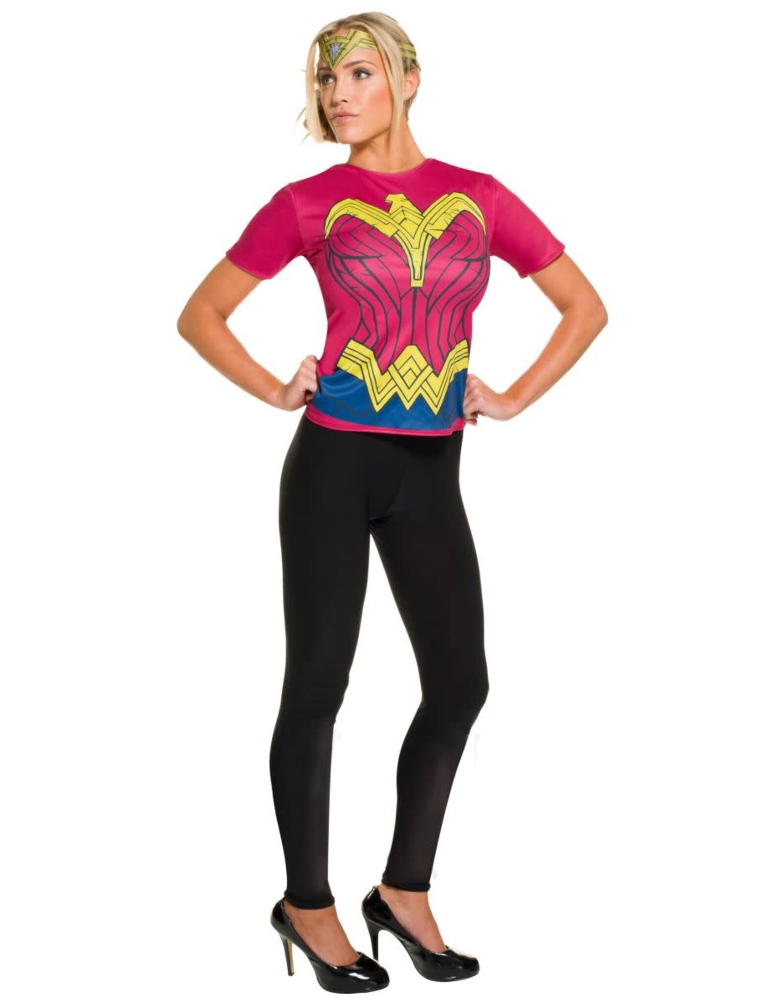 Rubies Costume Wonder Woman T-Shirt w/Headband - Batman V Superman