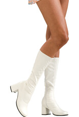 Rubies Costume GoGo Boots White