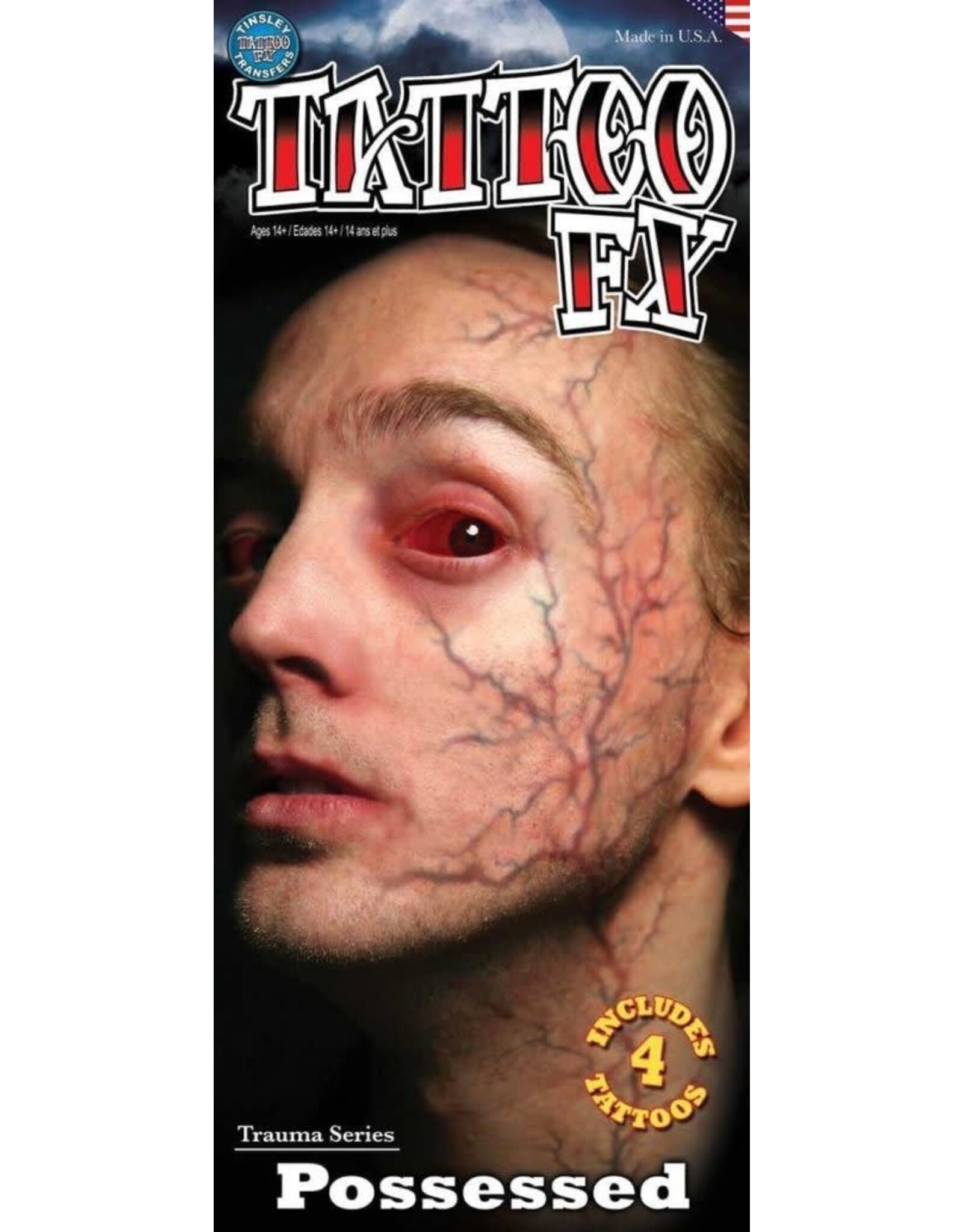 Tinsley Transfers Trauma Tattoo - Possessed Veins