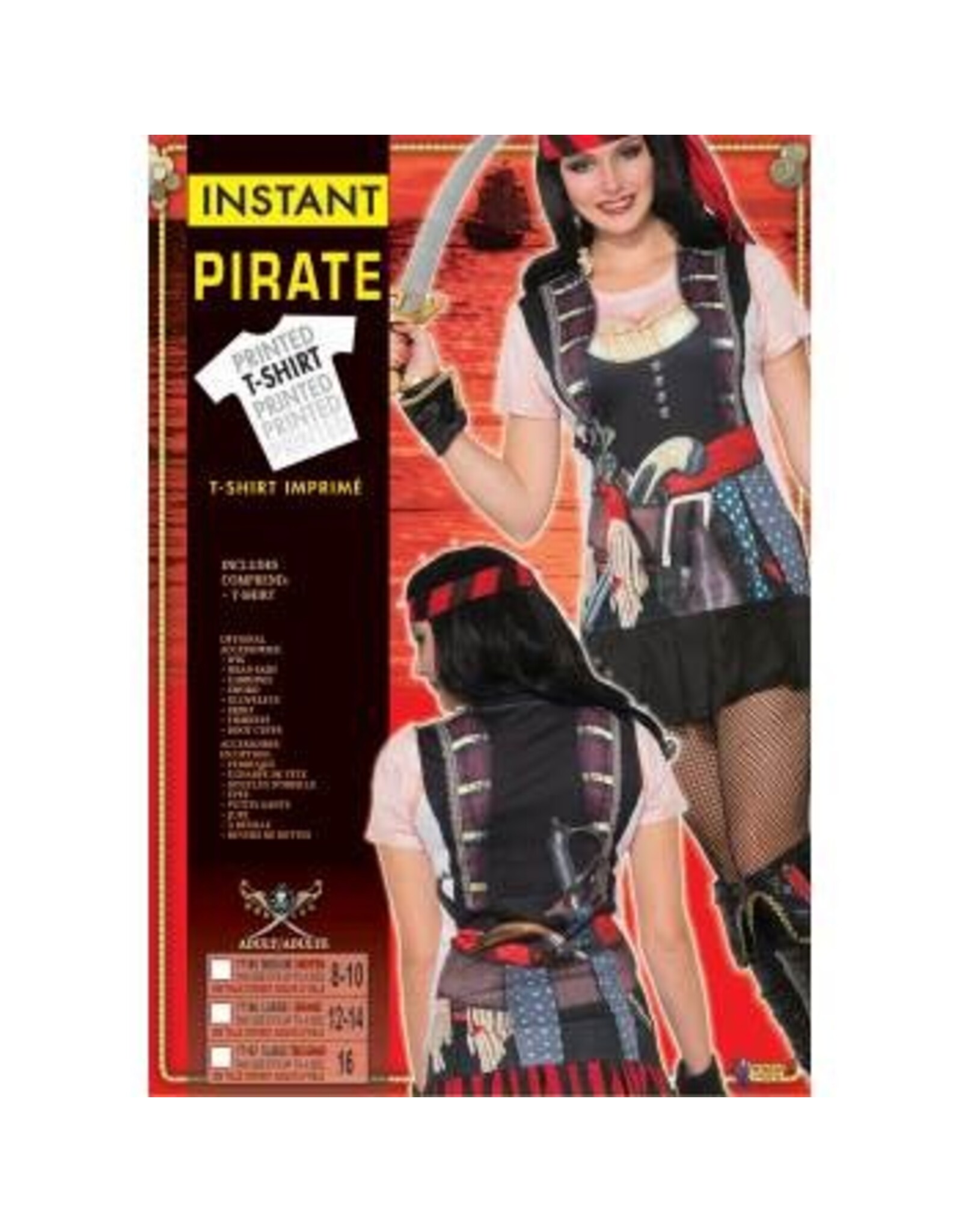 Forum Novelties Inc. Instant Pirate Lady Shirt