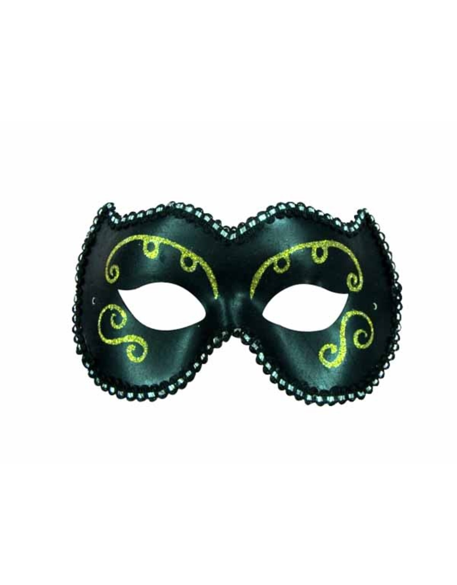 SKS Novelty Black and Gold Face Mask