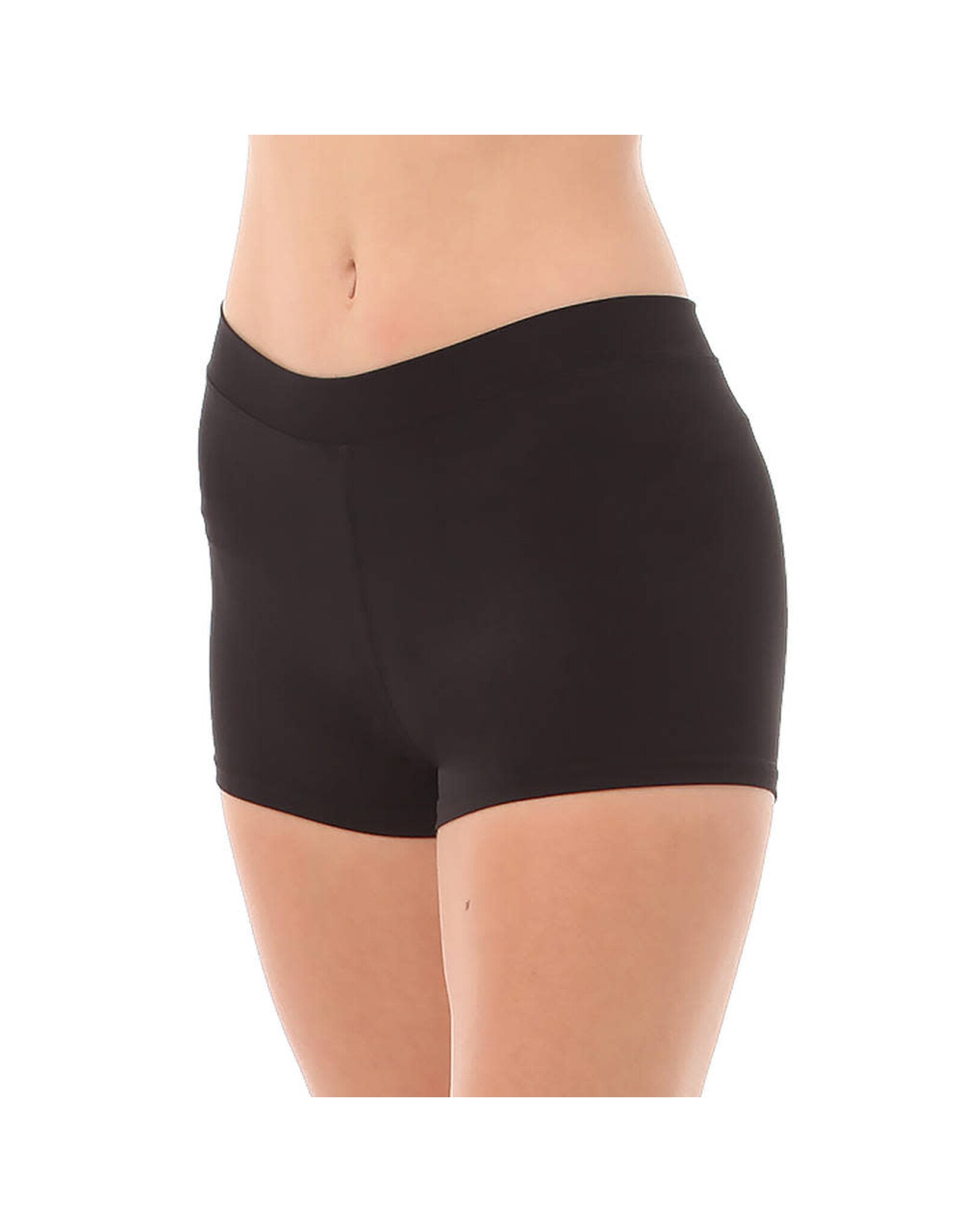 Body Wrappers Boy-Cut Black Shorts