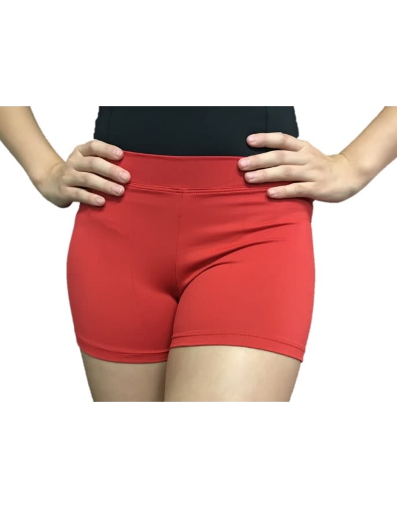 Body Wrappers Boy-Cut Scarlet Shorts