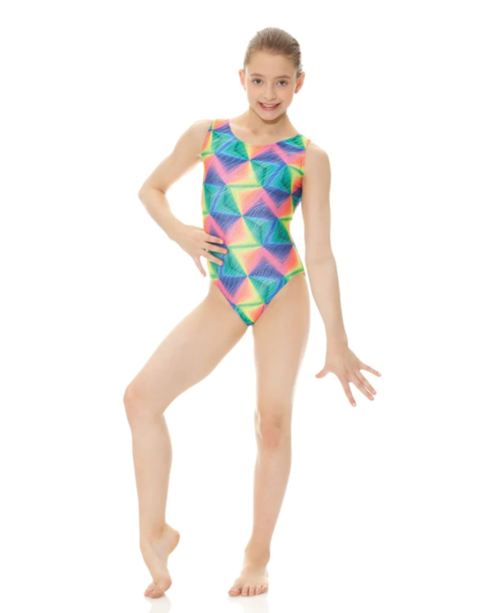 Mondor Printed Art Deco Leotard